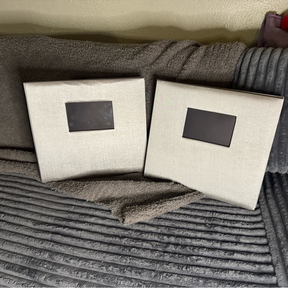 Linen matching photo albums- Neutral Gray - Set of 2